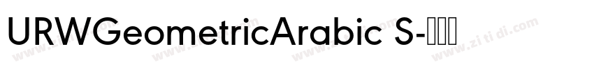 URWGeometricArabic S字体转换